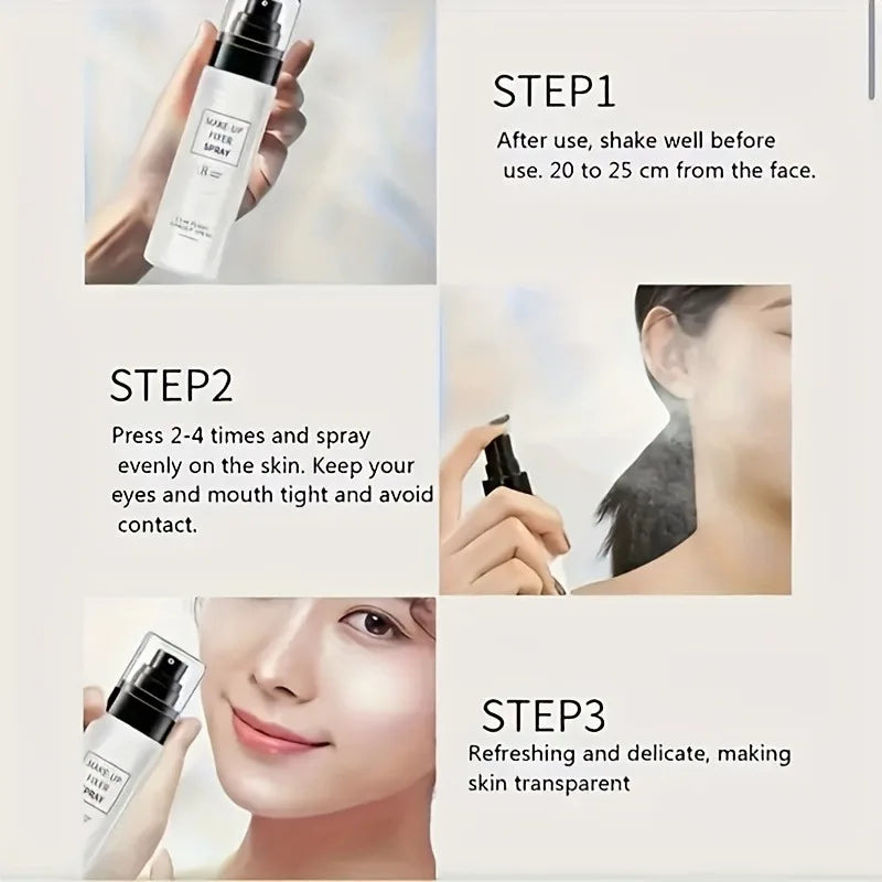 Spray Fixador de Maquiagem à Prova d´água - Controla a Oleosidade, Hidrata e Fixa sua Maquiagem