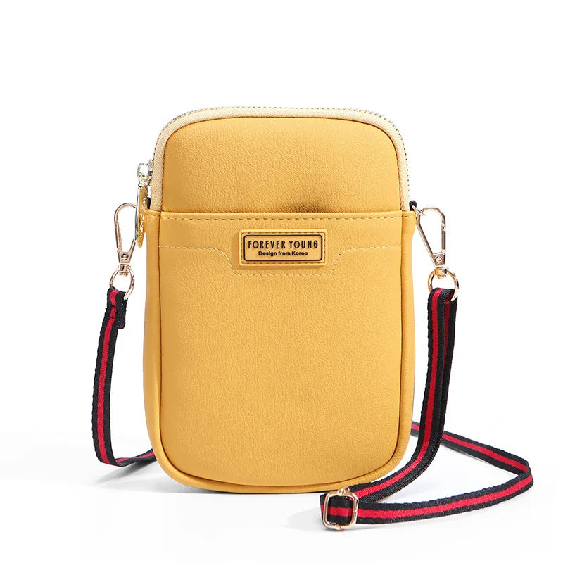 Bolsa de Ombro Feminina Forever Young - Multifuncional com Zíper para Meninas