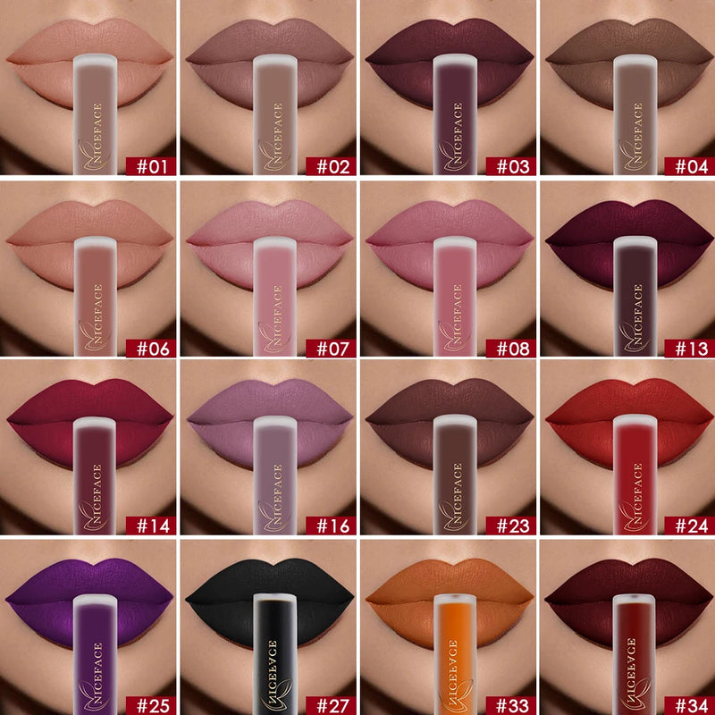 Niceface-Batons Líquidos Nude à Prova D'água Velvet Matte
