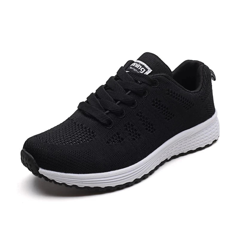 Tênis Casual Feminino de Malha Respirável para Caminhada e Academia
