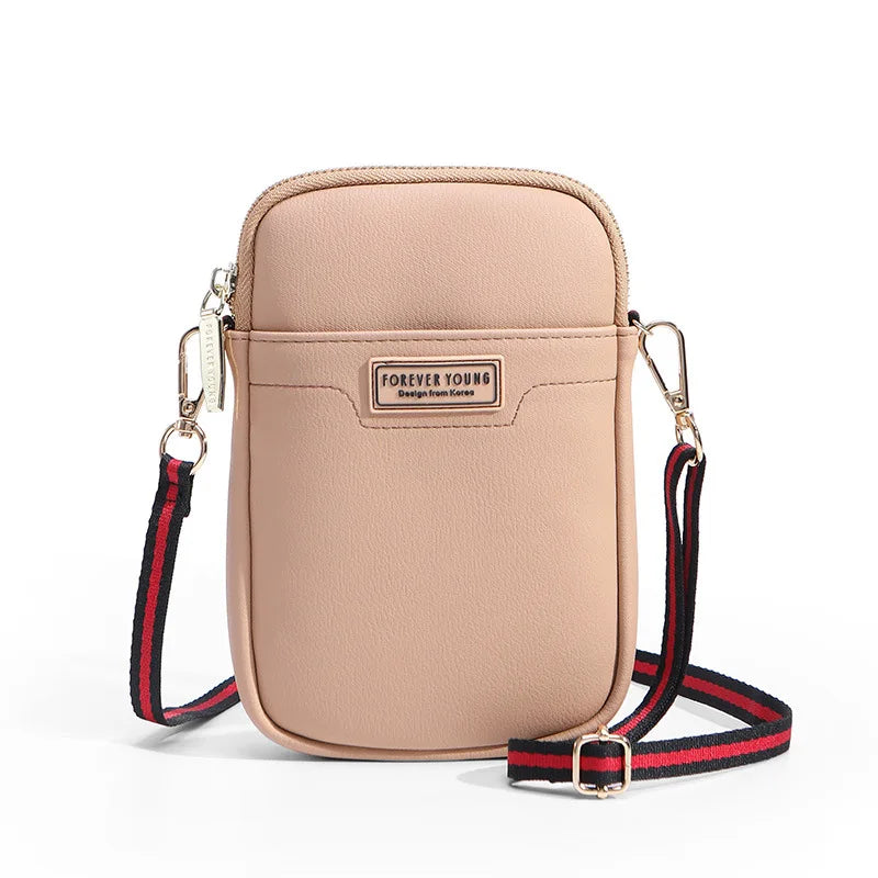 Bolsa de Ombro Feminina Forever Young - Multifuncional com Zíper para Meninas