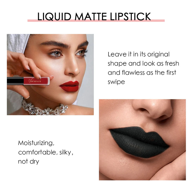 Niceface-Batons Líquidos Nude à Prova D'água Velvet Matte