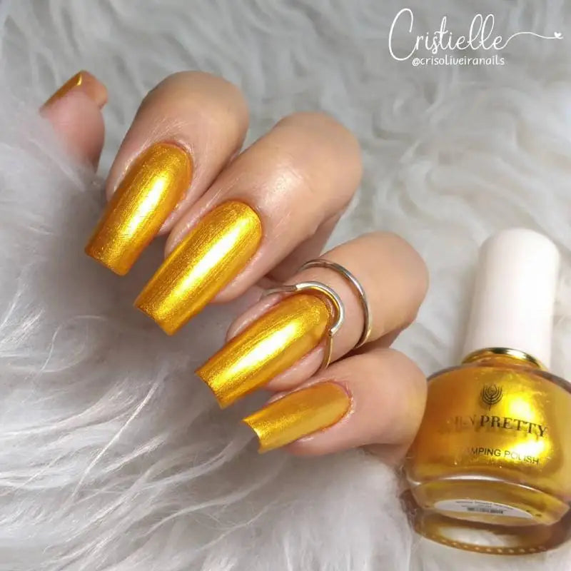 Carimbo Esmalte Verniz para Unhas Preto e Branco Born Pretty