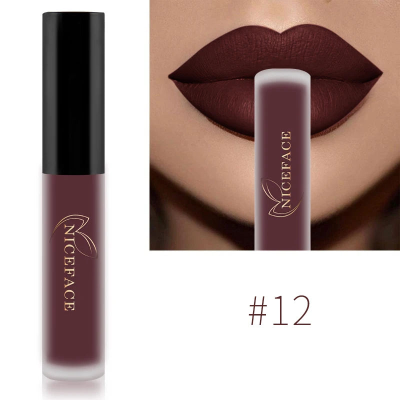 Niceface-Batons Líquidos Nude à Prova D'água Velvet Matte