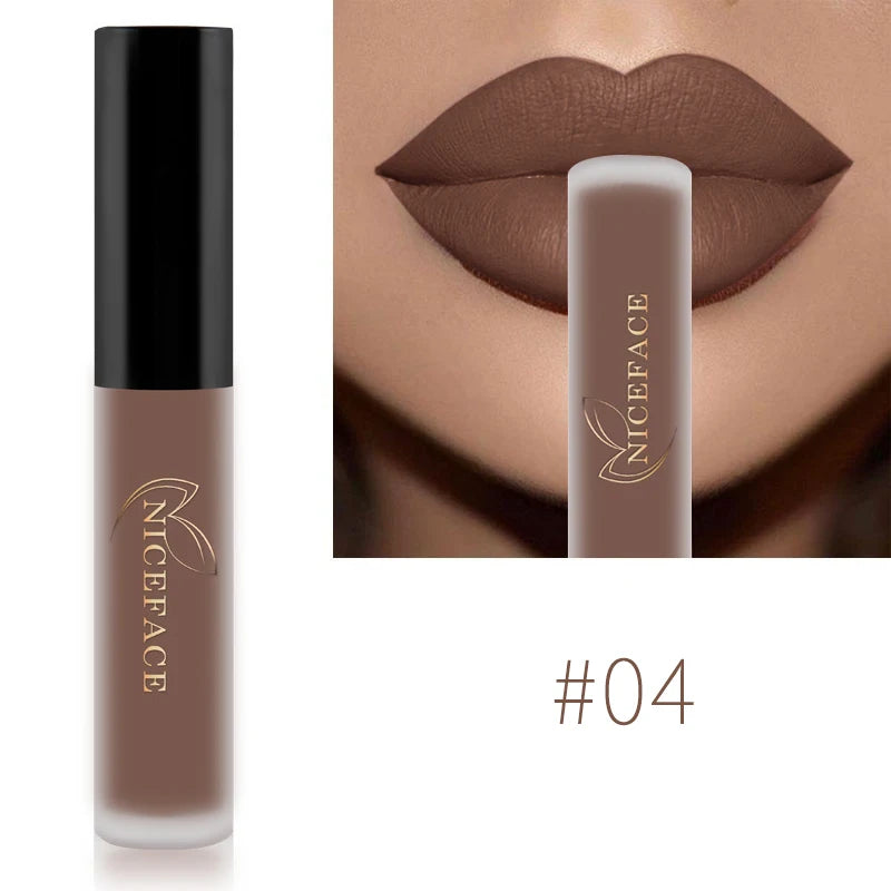 Niceface-Batons Líquidos Nude à Prova D'água Velvet Matte