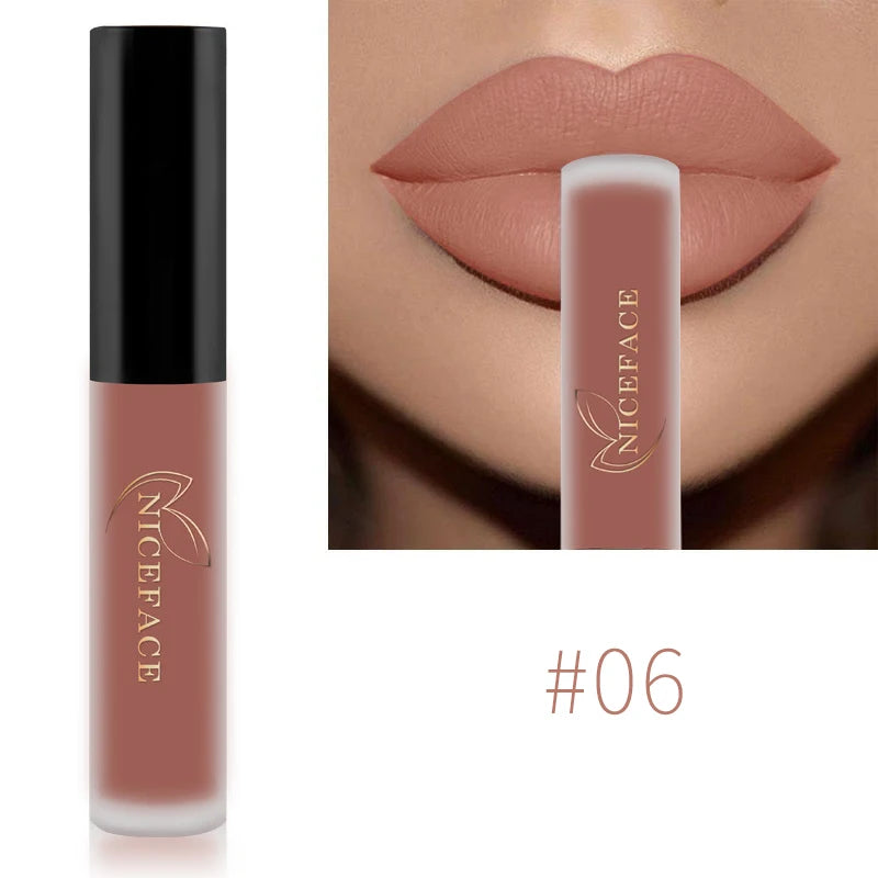 Niceface-Batons Líquidos Nude à Prova D'água Velvet Matte