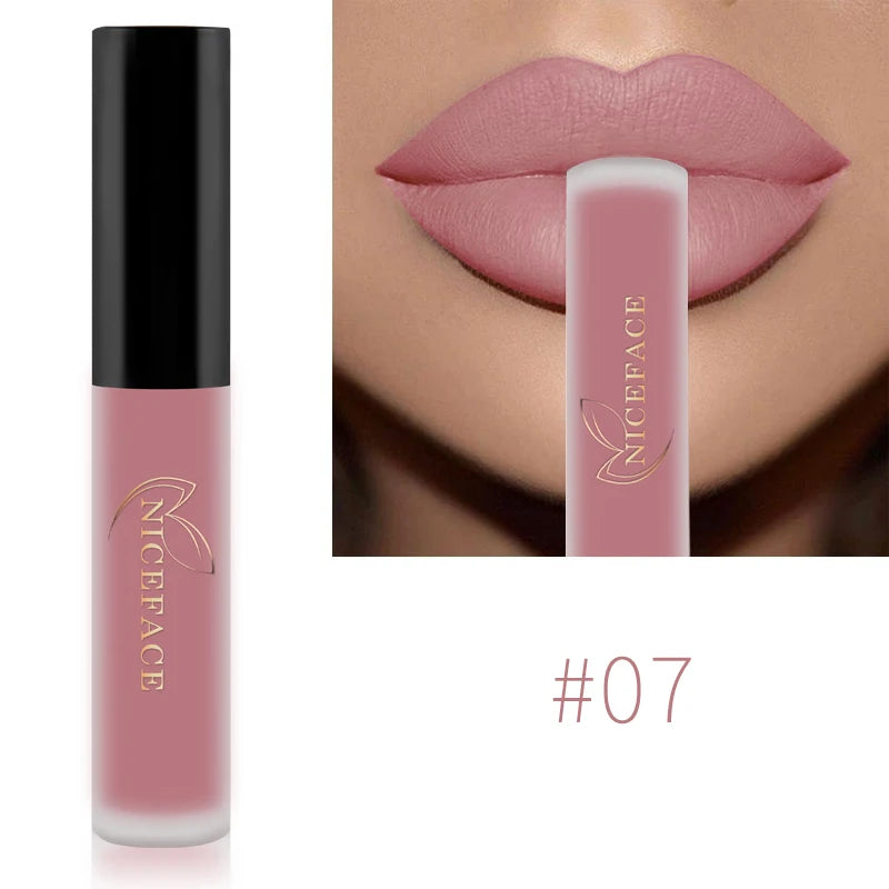 Niceface-Batons Líquidos Nude à Prova D'água Velvet Matte