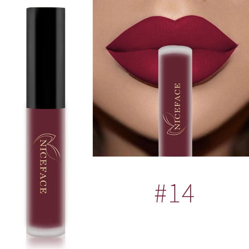Niceface-Batons Líquidos Nude à Prova D'água Velvet Matte