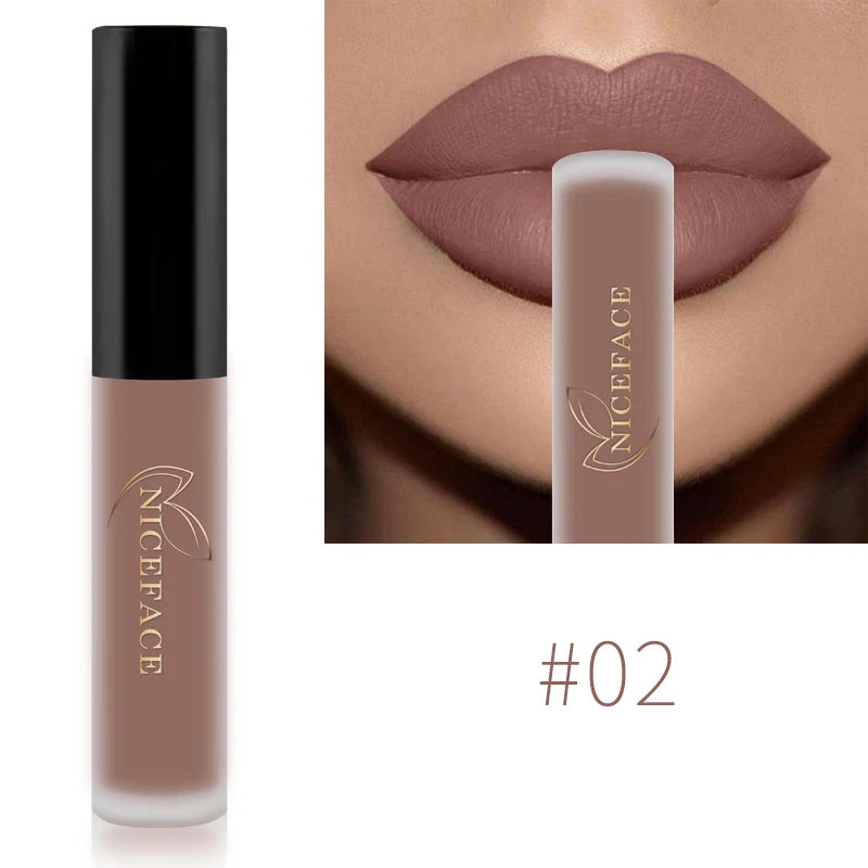 Niceface-Batons Líquidos Nude à Prova D'água Velvet Matte
