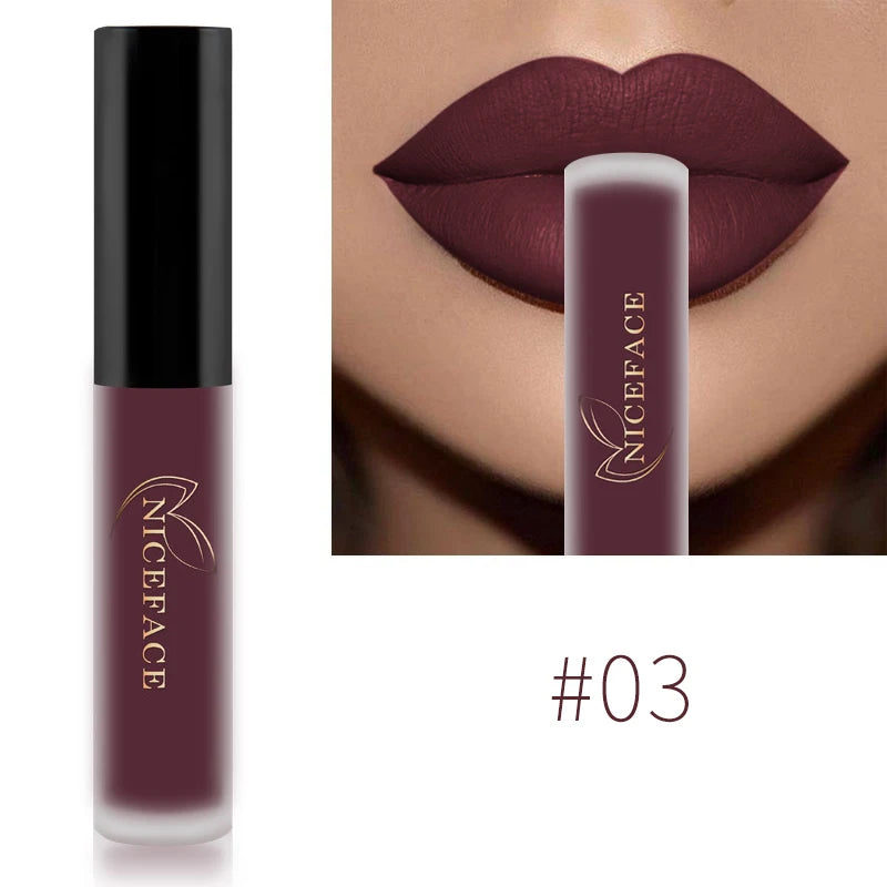 Niceface-Batons Líquidos Nude à Prova D'água Velvet Matte