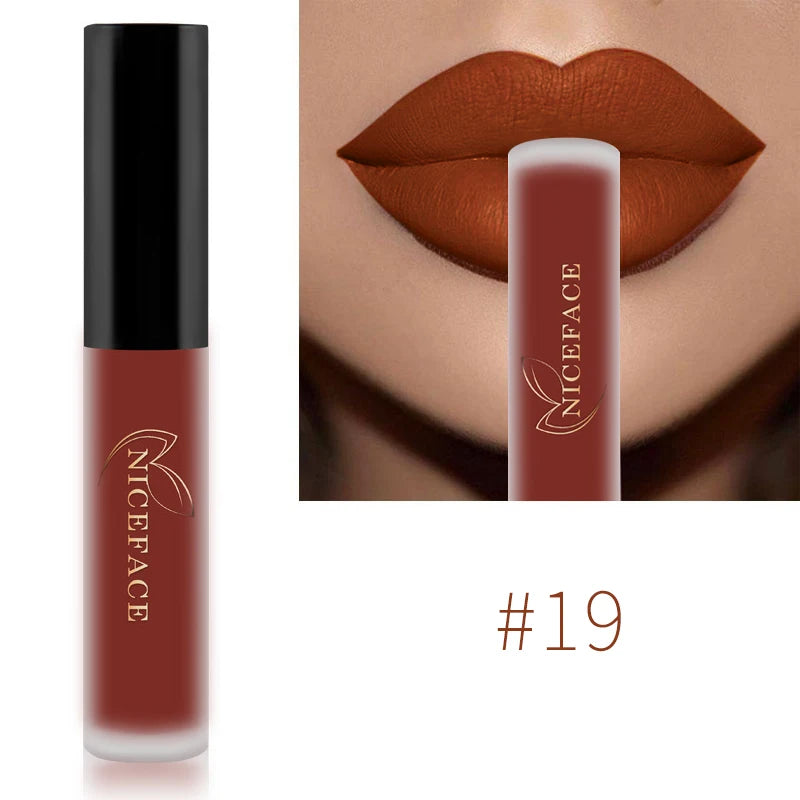 Niceface-Batons Líquidos Nude à Prova D'água Velvet Matte