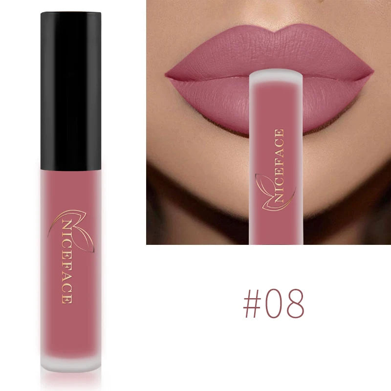 Niceface-Batons Líquidos Nude à Prova D'água Velvet Matte