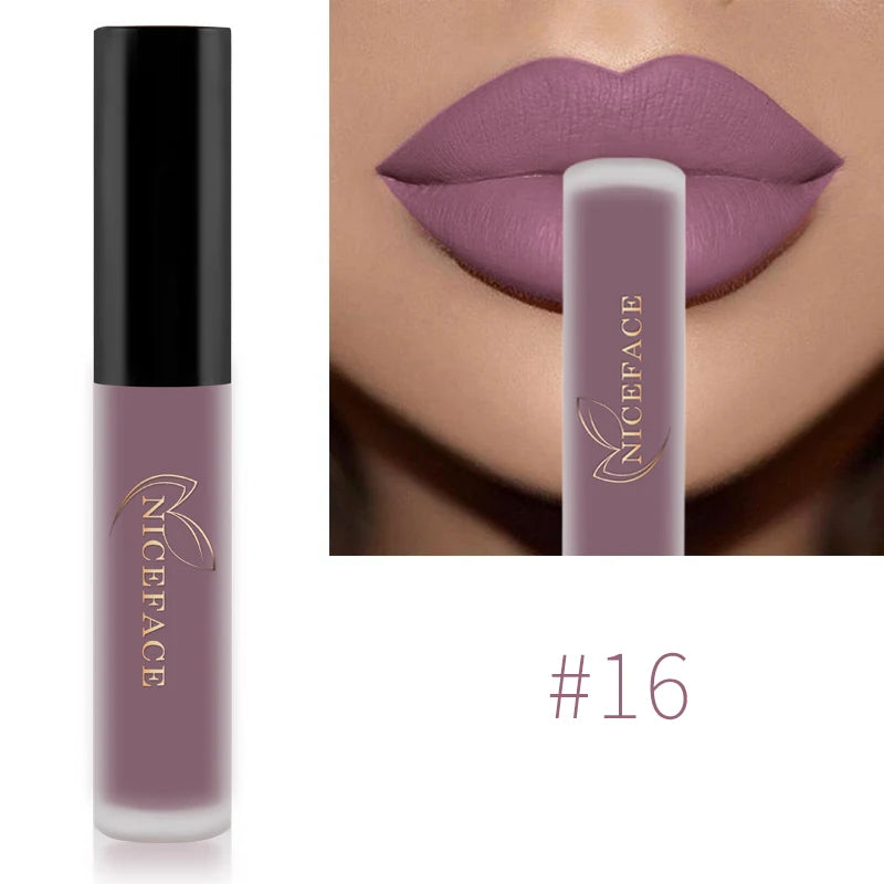 Niceface-Batons Líquidos Nude à Prova D'água Velvet Matte