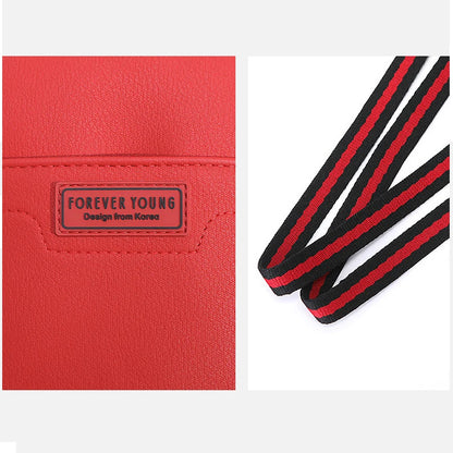 Bolsa de Ombro Feminina Forever Young - Multifuncional com Zíper para Meninas