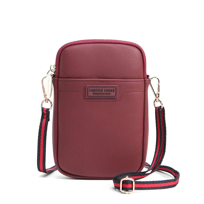 Bolsa de Ombro Feminina Forever Young - Multifuncional com Zíper para Meninas