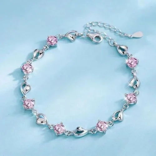 Pulseira fina de prata esterlina 925 - Designer de Luxo, Multicamadas e Ajustável