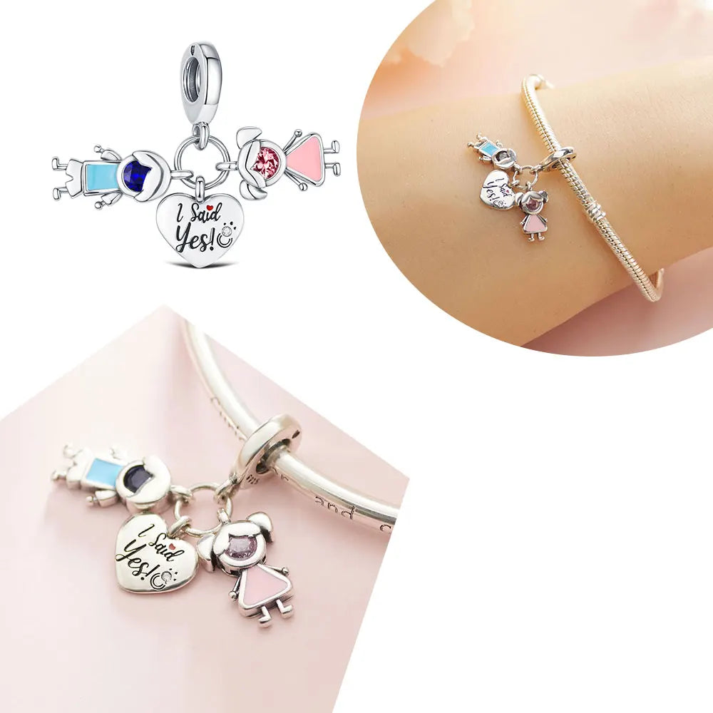 Pingente para Pulseira estilo Clássico e Simples