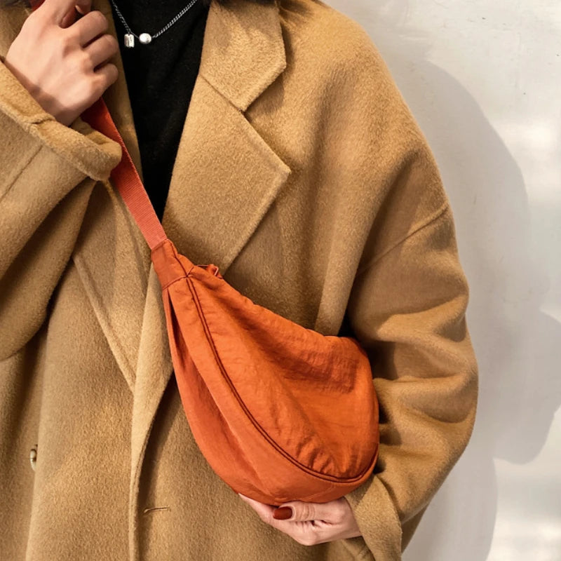 Bolsa Casual de Nylon Hobos Crossbody - Estilosa, Leve e Prática