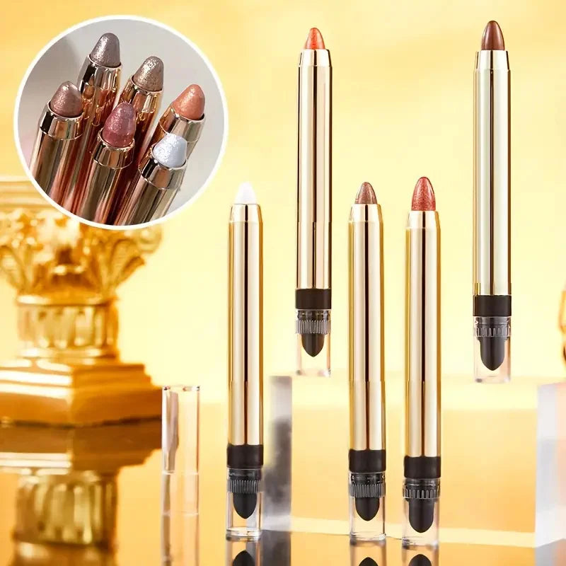 Sombra em Bastão Dupla Face - Caneta Iluminadora com Glitter Perolado e Acabamento Fosco