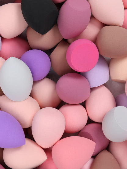 Esponja de Beleza Tamanho Médio 12 peças, Cor e Formato Aleatórios