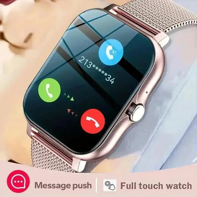 Smart Watch Android Phone - Tela Colorida Bluetooth Chamada Monitoramento de oxigênio no sangue/pressão