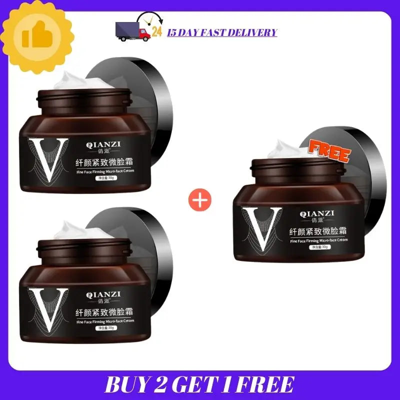 Creme de Emagrecimento Facial em forma de V, Remove Linhas do Pescoço