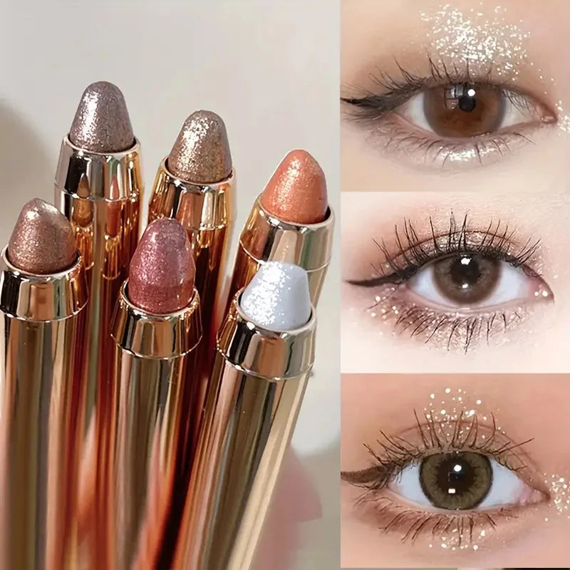 Sombra em Bastão Dupla Face - Caneta Iluminadora com Glitter Perolado e Acabamento Fosco