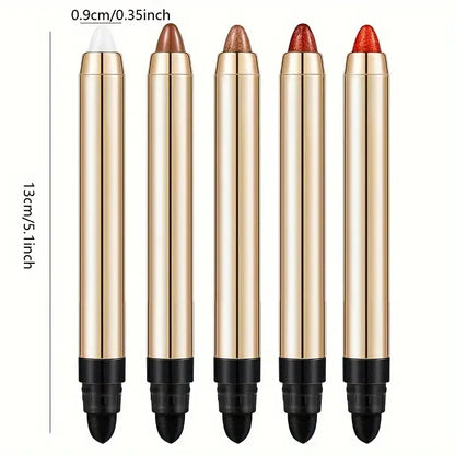 Sombra em Bastão Dupla Face - Caneta Iluminadora com Glitter Perolado e Acabamento Fosco