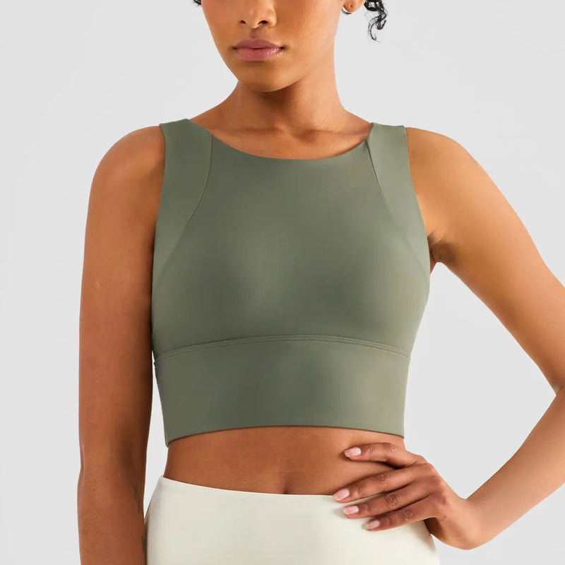 Top Feminino Esportivo de Nylon