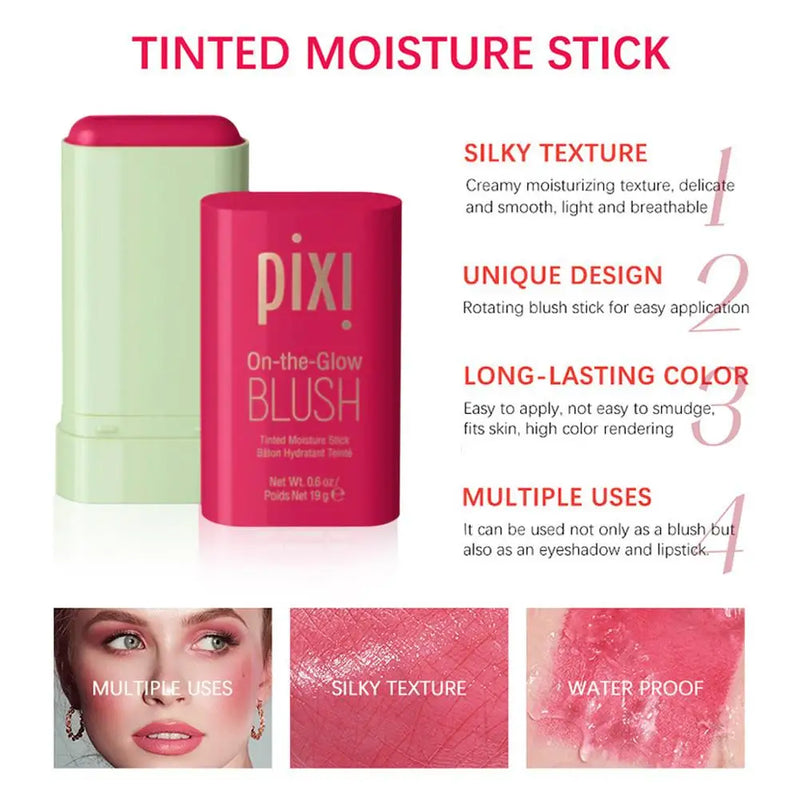 Novo Blush Pixi Bastão 3 em 1 Bochecha, Olhos e Lábios