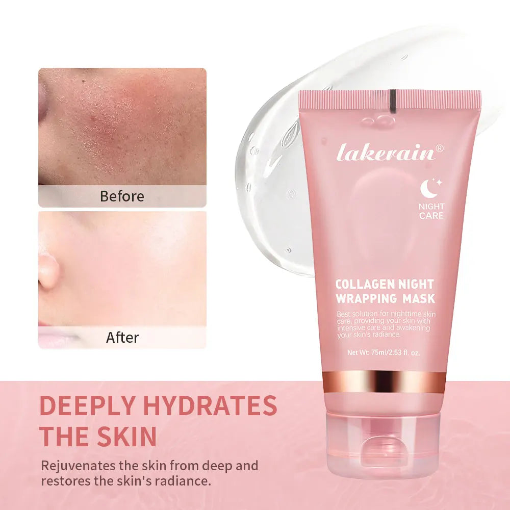 Máscara Noturna de Colágeno - cuidados com a pele