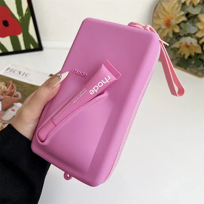 Capa de silicone com alça de pulso Rhode para iPhone 16E 15 14 13 12 11