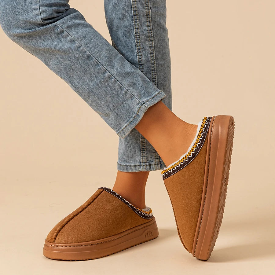 Chinelo Feminino Moda Pele Fuzzy Antiderrapante