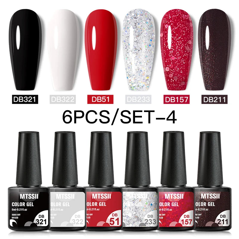 Unhas de Gel Polonês Definir Kits de Base Top Coat Verniz Soak Off Gel UV LED Semi Permanente