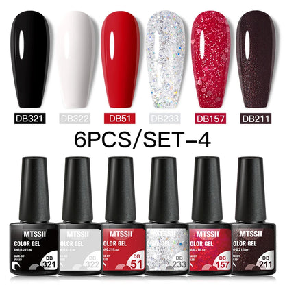 Unhas de Gel Polonês Definir Kits de Base Top Coat Verniz Soak Off Gel UV LED Semi Permanente