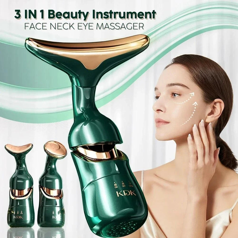 Massageador Facial 3 em 1 Anti Rugas e Anti Envelhecimento