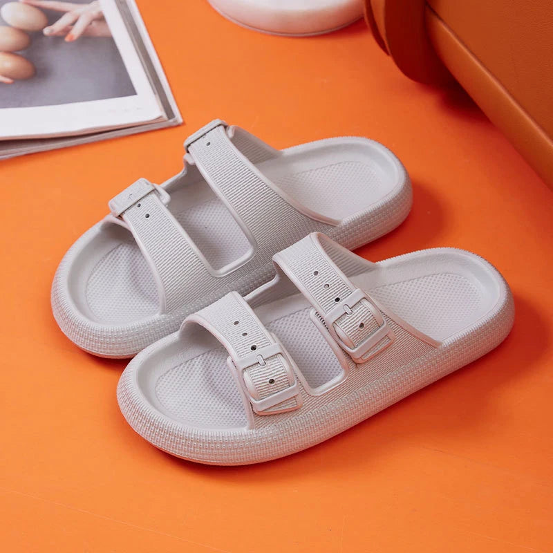 Chinelo Moda Fivela Grossa Plataforma - Super Confortável, Flexível e Excelente para o dia
