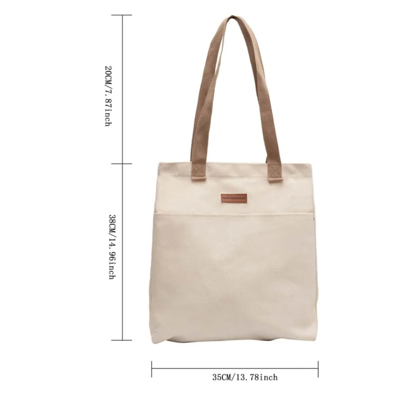 Bolsa Tote Feminina de Lona - Prática, Leve e com Grande Capacidade