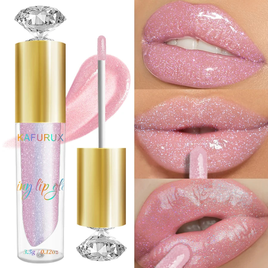 Hidratante Labial Diamante Brilhante 9 Cores