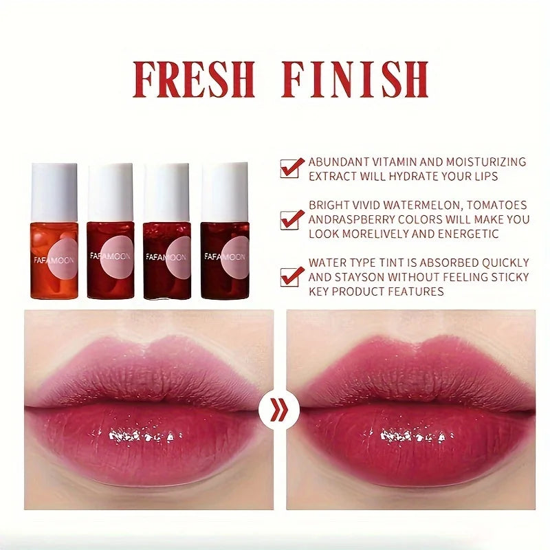 Frutado Labial Impermeável Lip Tint Gloss Hidratante Líquido