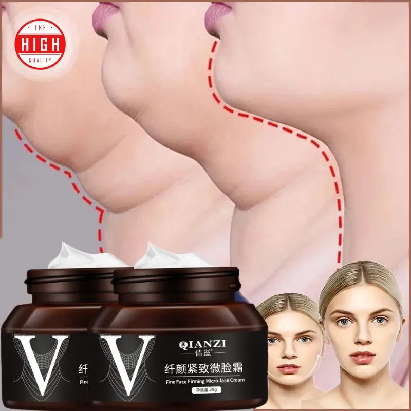 Creme de Emagrecimento Facial em forma de V, Remove Linhas do Pescoço
