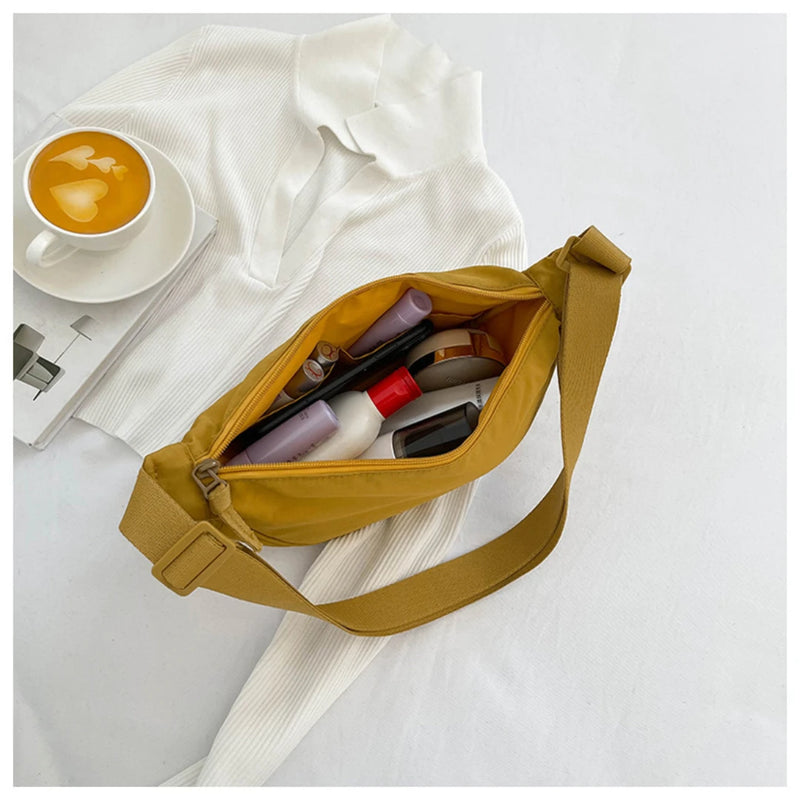 Bolsa Casual de Nylon Hobos Crossbody - Estilosa, Leve e Prática