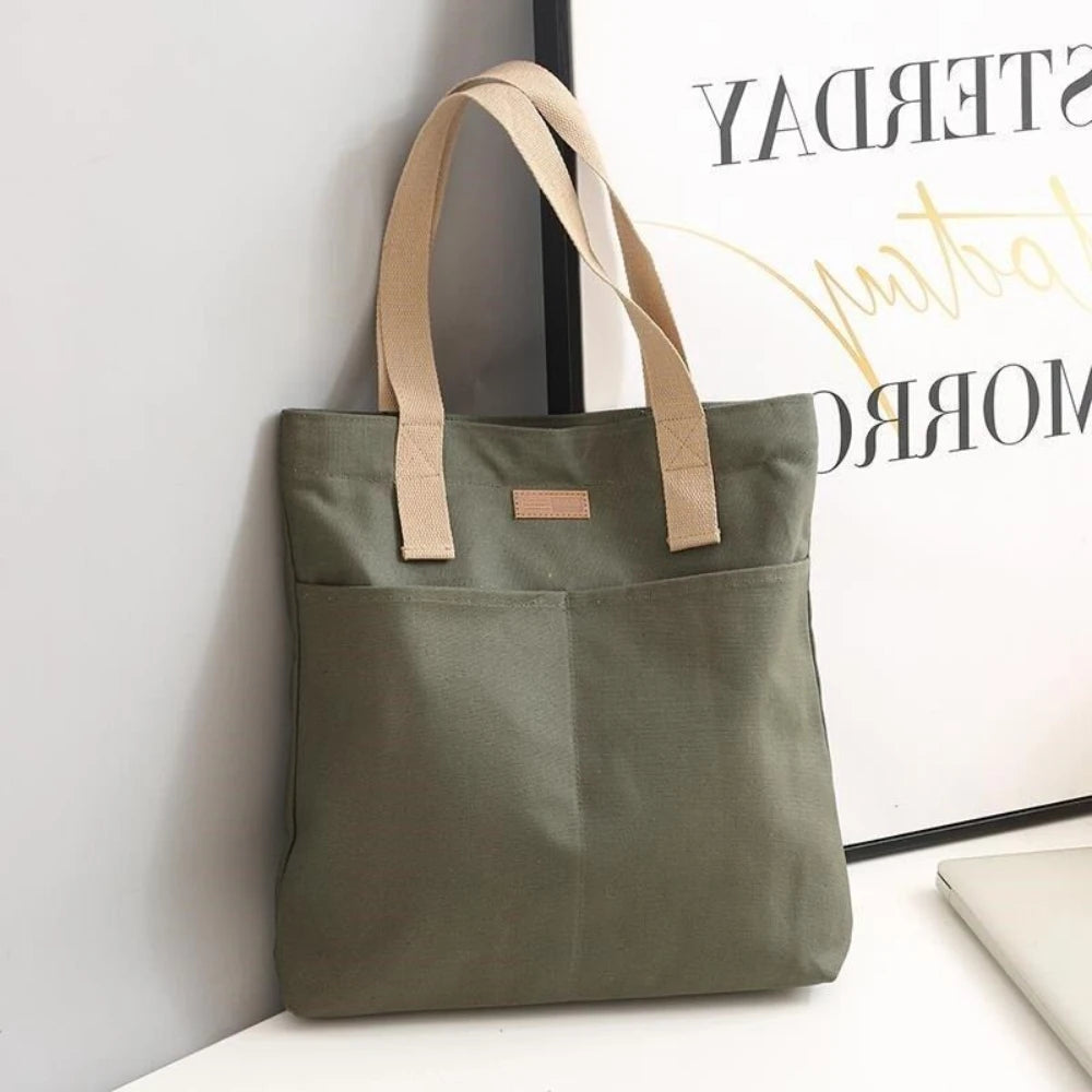 Bolsa Tote Feminina de Lona - Prática, Leve e com Grande Capacidade