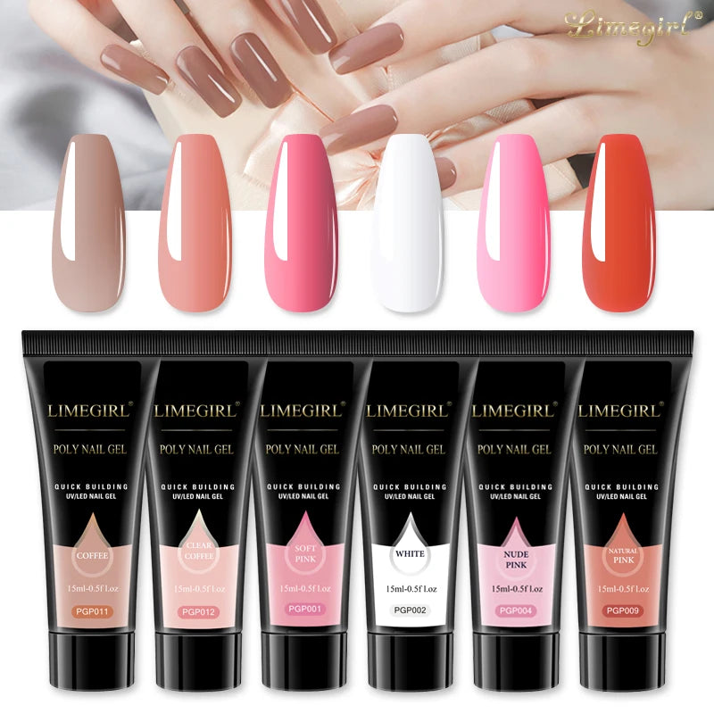Kit Alongamento de Unha Polygel Cabine Gel Molde F1