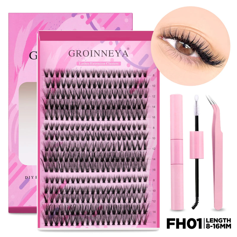 Kit de Extensão de Cílios Groinneya