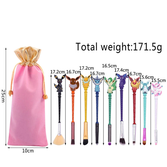 Conjunto de Pincéis para Maquiagem Pokemon