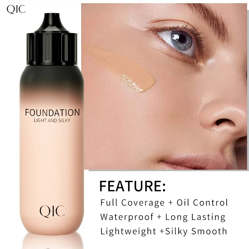 Base Líquida à Prova d´água - Controle de Oleosidade, Corretivo Hidratante, Creme para Acnes