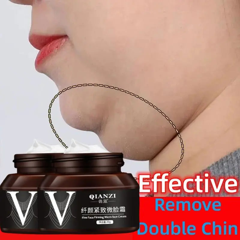 Creme de Emagrecimento Facial em forma de V, Remove Linhas do Pescoço