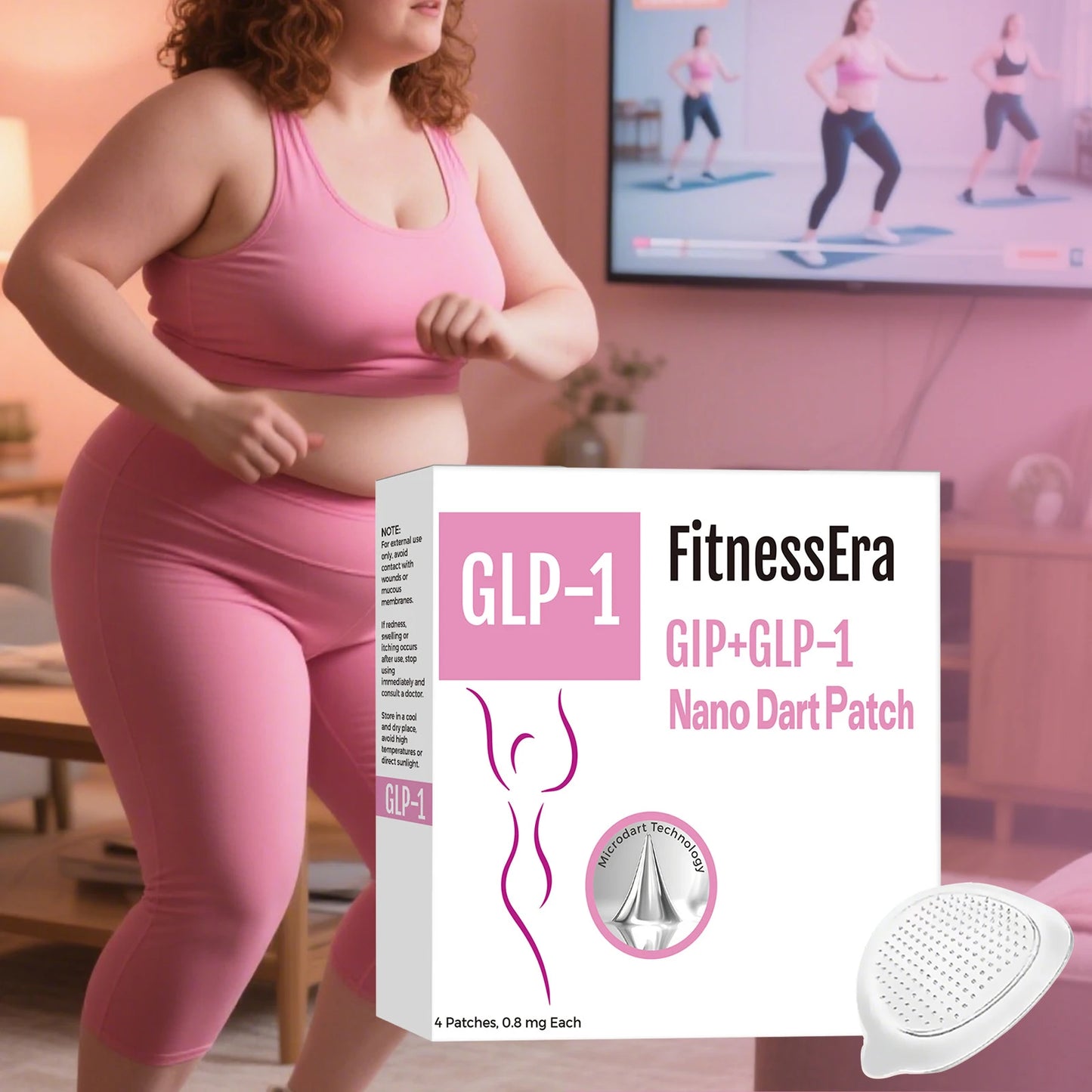 Adesivo Corporal GLP-1 Nano Patch Cuida Suavemente dos Contornos da Pele