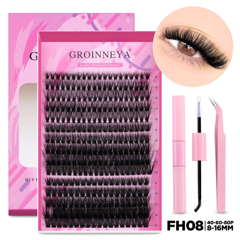 Kit de Extensão de Cílios Groinneya